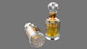 create luxury 3d perfume packaging design and  perfume bottle renders