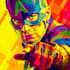 design an amazing superhero pop art