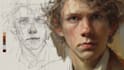 paint a realistic digital portrait