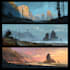 draw a environment concept art