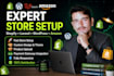 setup professional shopify wordpress laravel amazon store