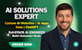develop ai website, ai app, ai saas, chatgpt as ai engineer