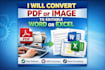 quick pdf and image typing to word, excel