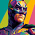 design an amazing superhero pop art