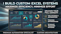 build custom excel vba macros and automated workflow tools