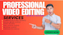 do professional video editing