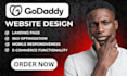 develop godaddy website design godaddy ecommerce bluehost website redesign