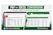 convert PDF, scanned PDF to editable excel accurately