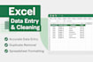 format, clean, and organize excel spreadsheets