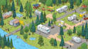 draw rv park map and campground map in vector illustrator