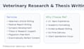 write research based veterinary articles and animal care blog