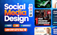 do social media design, facebook ad creative, instagram post or meta ads design