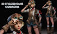 do 3d stylized character model 3d game character design 3d cartoon character
