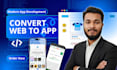 convert website to app, android app and ios app, mobile app development, flutter