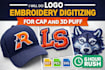 do logo embroidery digitizing for cap