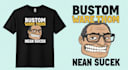 design a custom funny meme t shirt design