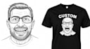 draw a custom funny meme t shirt design
