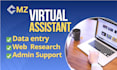 be your virtual assistant for data entry and admin tasks