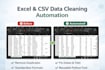 automate excel and  CSV data cleaning with python