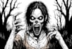 draw a horror illustration