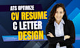 make professional ats cv resume maker update build cover letter optimize design