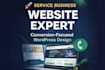 build a high converting wordpress business website