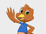 draw a unique cartoon animal mascot character