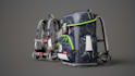 create 3d handbag, 3d backpack and 3d bag design model