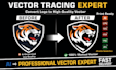 vector tracing, redraw any image or ai logo convert into high quality vector
