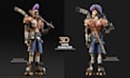 create game ready 3d character models pbr texture, stylized character design