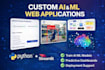 develop ai, machine learning, or python web app using streamlit or flask