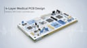 design 4 layer medical pcb with biosignal, emi control and layout
