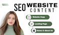 be your content writer for website copywriting