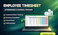 create employee timesheet, attendance tracker, schedule tracker andpayroll sheet