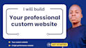 build your custom professional website