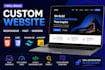 build a custom responsive website using HTML CSS tailwind and javascript