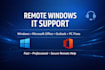 fix windows and microsoft office 365 issues remotely