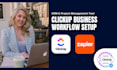 implement clickup, a CRM project management tool for automations and workflows