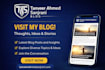 a clean and creative blog website