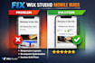 fix wix website mobile bugs issues, design redesign optimize your website