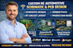 design custom rf automotive schematic pcb circuit layout board gerber files