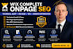 do technical audit, on page, wix and website SEO