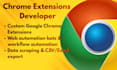 build custom chrome extensions and web automation bots