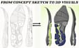 design and model your shoe sole with cgi render and animation