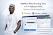 webflow membership site with firebase auth, outseta secure gated content