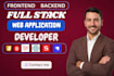 custom full stack ai website development, backend front end full stack developer