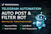 build telegram automation bot with link blocker and auto forward