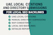 do uae local citations and directory submission for local SEO backlinks