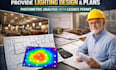 provide lighting design and plans, photometric analysis with licence permit