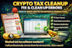fix and clean up your messy crypto tax reports and transactions